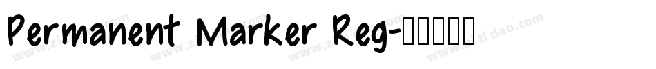 Permanent Marker Reg字体转换